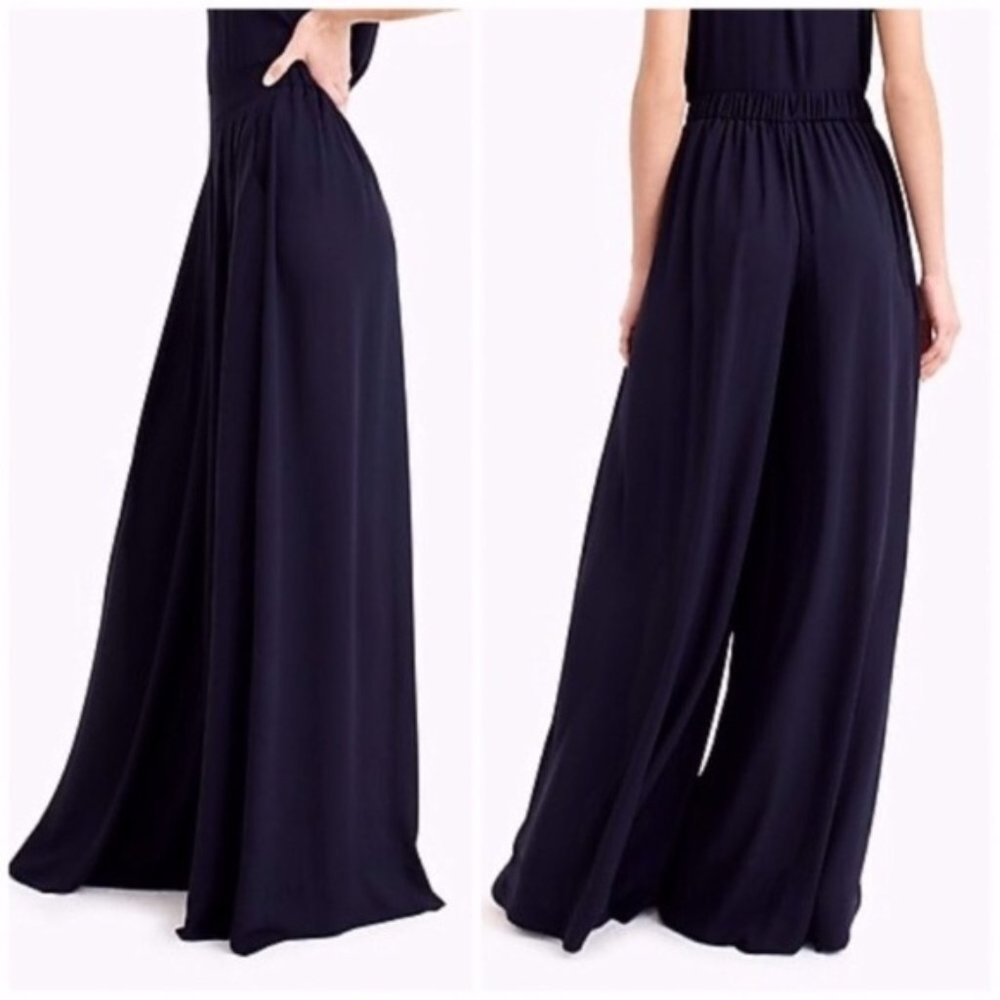 JCrew Collection Wide Leg Pant in Black